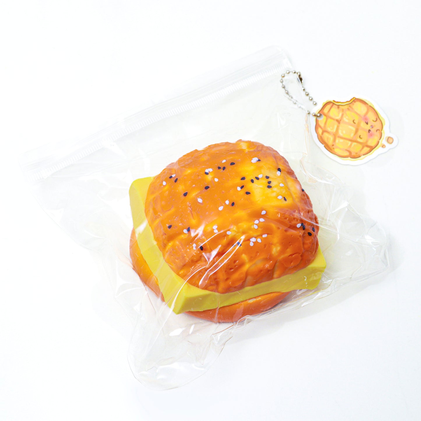 Burger Squeeze Toys, Silicone Material Stress Relief Toys, Simulated Burger Sticky Bags, Blind Bags, Slow Bounce Girls, Kids