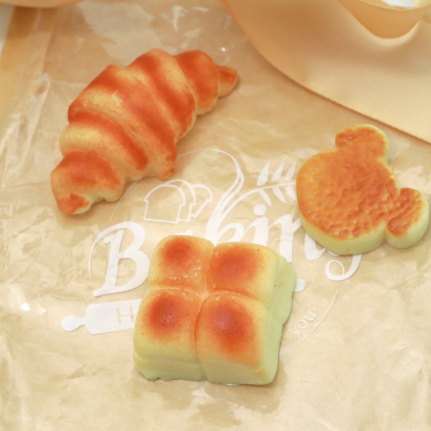 Bread Series Squeeze Toys, TPR Material Decompression Toys, Simulation Bread Sticky Bags, Blind Bags, Slow Bouncing Girls, Kids
