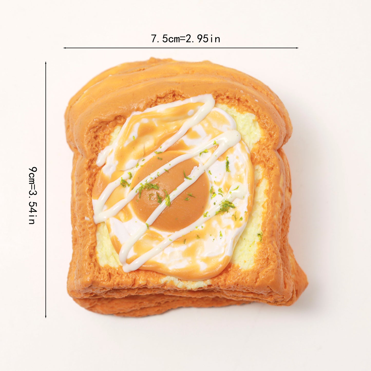 Egg sandwiches pinch simulation food play sandwiches imitation silicone stress relieving toys